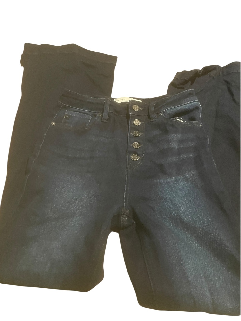 Kancan petite size 5 (26)-Rise Dark Blue Women’s Jeans with Button Fly